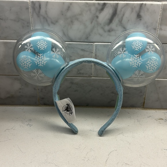 Disney Minnie Ears Headband - Mickey Mouse Snowflake Balloon - Light Up - Picture 2 of 8